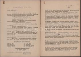 1964 Bp., a Budapesti Fővárosi Bíróság elnöke felhívására Dr. Cieslár Viktor (1924-1978) bíró, tanácsvezető által 6 fiatal bíróról írt vélemény, összesen 14 gépelt oldal, több oldalon Cieslár Viktor autográf aláírásával (1956. májusa és 1962. januárja között a Legfelsőbb Bíróság bírája volt; az 1956-os forradalmat követő megtorlás során hét halálos ítéletet hirdetett ki, amelyek mindegyikét végre is hajtották)