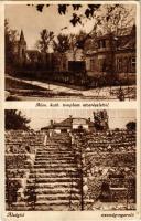 1938 Alsógöd (Göd), Római katolikus templom, utca részlet, Szondy nyaraló, villa (EK)