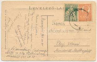 1922 Marosújvár, Uioara, Ocna Mures; Király utca. Wagner L. kiadása / street view (EB)