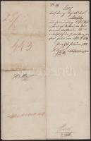 1850 Újvidék (Neusatz, Novi Sad), útlevél (Reisepaß) magyar és német nyelven, 6kr CM okmánybélyeggel