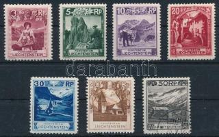Liechtenstein1930 7 db bélyeg (Mi EUR 120,-)