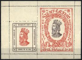 1942 Szent László ünnepi hét Nagyváradon emlékív