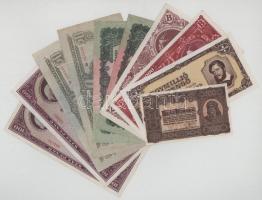 Vegyes 10db-os magyar bankjegytétel, közte: 1923. 100K + 1944-1946. 10P - 1.000.000MP (9db) T:F-VG