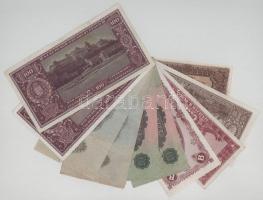 Vegyes 10db-os magyar bankjegytétel, közte: 1923. 100K + 1944-1946. 10P - 1.000.000MP (9db) T:F-VG
