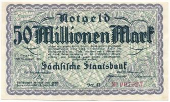 Németország / Weimari Köztársaság / Drezda 1923. 50.000.000M T:F szép papír Germany / Weimar Republic / Dresden 1923. 50.000.000 Mark C:F fine paper