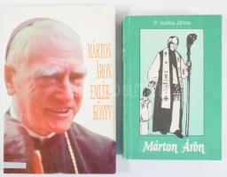 2 db - P. Szőke János: Márton Áron. Nyíregyháza, 1990. + Dr. Marton József (szerk.): Márton Áron emlékkönyv születésének 100. évfordulóján. Kolozsvár, 1996, Gloria. Kötetenként változó kötésben, jó állapotban.