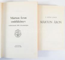 2 db - P. Szőke János: Márton Áron. Nyíregyháza, 1990. + Dr. Marton József (szerk.): Márton Áron eml...