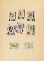 Gyufacímke-gyűjtemény: több száz darab magyar és külföldi gyufacímke, lapokon rendezve