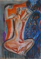 Kádár Béla jelzéssel: Női akt. Pasztell, papír. 42x30 cm.