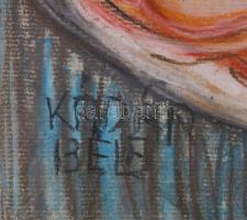 Kádár Béla jelzéssel: Női akt. Pasztell, papír. 42x30 cm