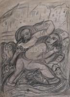 Ruzicskay jelzéssel: Alakok. Vegyes technika, papír. 42x29,5 cm.