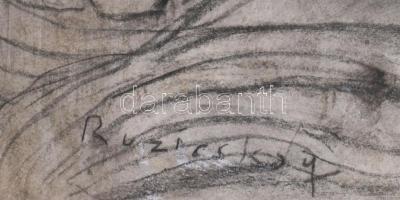 Ruzicskay jelzéssel: Alakok. Vegyes technika, papír. 42x29,5 cm