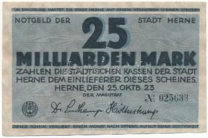 Németország / Weimari Köztársaság 1923. 25.000.000.000M T:F Germany / Weimar Republic 1923. 25.000.000.000 Mark C:F