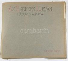 cca 1914-1918 Az Érdekes Ujság háborús albuma, I., II., VI. füzetek, összesen 36 db fekete-fehér tábla (fénynyomatok), tartalomjegyzékekkel. Kiadói papírmappában, a mappa sérült, a táblák jó állapotban, 28,5x35 cm