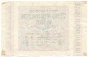 Németország / Weimari Köztársaság 1923. 10.000.000.000M "019493" T:F kis szakadás, vágáshi...