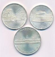 1956. 10Ft Ag + 20Ft Ag + 25Ft Ag "Tízéves a Forint (Jó Forint sor)" mindegyik kapszulában...