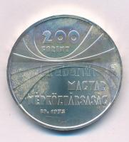 1975. 200Ft Ag "Magyar Tudományos Akadémia" kapszulában T:BU patina Adamo EM47