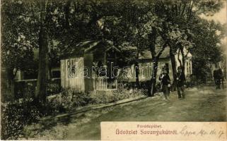 1911 Lippa, Lipova; Savanyúkút fürdő, fürdőépület. Zeitler Lajos (Lippa) kiadása / Sauerbrunn-Bad / spa, bath (EK)