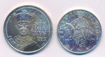 1973. 50Ft Ag + 100Ft Ag "Szent István" pár, mindkettő kapszulában T:BU patina
Adamo EM38...