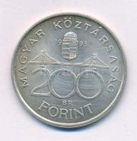 1993. 200Ft Ag "MNB" kapszulában T:AU,XF Adamo F13