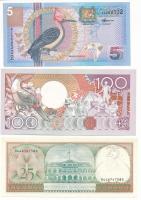 Suriname 2000. 5G + 1985. 25G + 1986. 100G T:AU
Suriname 2000. 5 Gulden + 1985. 25 Gulden + 1986. 1...