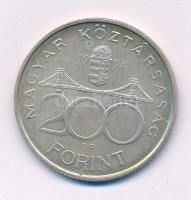 1994. 200Ft Ag "Deák" T:XF patina Adamo F13.1