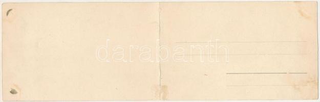 Arad, Andrássy tér. Ifj. Klein Mór kiadása, 2-részes kihajtható panorámalap / square. 2-tiled foldin...