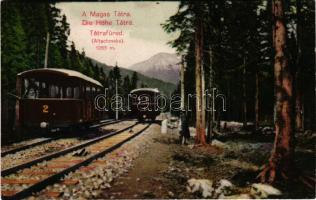 1913 Tátrafüred, Ótátrafüred, Altschmecks, Stary Smokovec (Tátra, Magas Tátra, Vysoké Tatry); fogaskerekű vasút / cogwheel railway (fa)