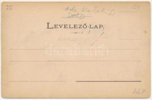 Ada Kaleh, utca, Bégo Mustafa vízipipával. Hairy és Ahmed kiadása / street view, Turkish bey with ho...