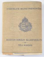 Magyar Királyi Államvasutak Hivatalos Menetrendkönyv. Téli kiadás. Érvényes 1937 október 3. - 1938. ...