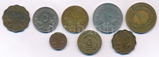 Szudán 1956-1980. 1m-10q (6xklf) + 1996. 1996. 5D + 10D T:XF-F
Sudan 1956-1980. 1 Millieme - 10 Qir...