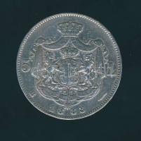 Románia 1883B 5L Ag I.Károly T:3 ph
