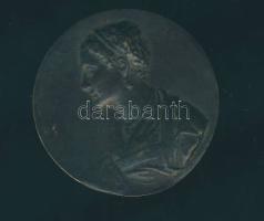 Antonio Abondio bronz emlékérem "Faustina Romana", "Léda és a hattyú" T:4