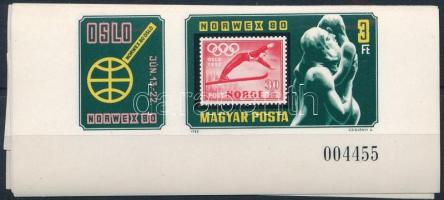 1980 NORWEX 10 db vágott ívszéli bélyeg (10.000)