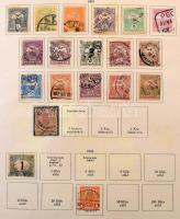 1874-1945 Gyengécske magyar gyűjtemény előnyomott Turul albumban