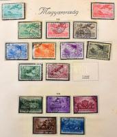 1874-1945 Gyengécske magyar gyűjtemény előnyomott Turul albumban