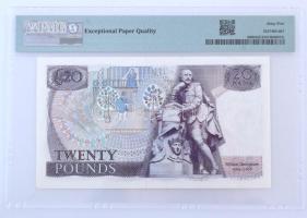 Nagy-Britannia / Anglia 1970-1980. 20P "D20 924961" eredeti PMG tokban T:UNC (65 Gem Uncir...