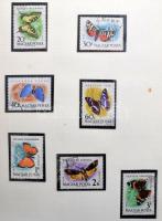 Magyar bélyegek vegyesen az 1910-es - 60-as évekből 5 db berakólapon + albumlapokon, SAFE gyűrűs bor...