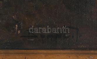 Beregi J jelzéssel, XX. sz eleje: Erdőrészlet. Olaj, vászon. Apró felületi sérülésekkel. Dekoratív, ...