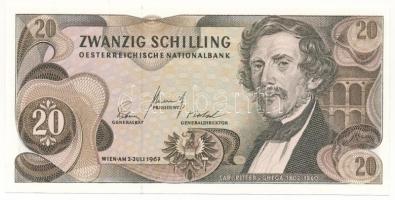 Ausztria 1967. 20Sch T:UNC Austria 1967. 20 Schilling C:UNC