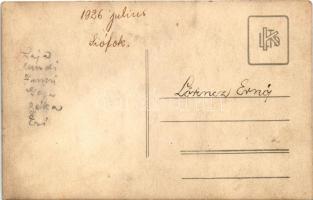 1926 Siófok, kerékpáros férfiak. photo