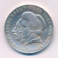 Német Demokratikus Köztársaság 1971. 20M Ag "Karl Liebknecht és Rosa Luxemburg" T:AU
Germ...