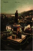 1908 Segesvár, Schässburg, Sighisoara; Petőfi szobor. Zeidner H. kiadása / monument, statue (fl)