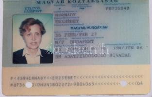 ca 1970-2000 4 db klf magyar útlevél