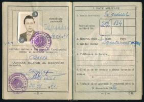 1964 Román katonakönyv / Romanian military id book