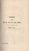 [Arout, François-Marie] Voltaire: Kandide. Mit fünf Heliogravüren nach Kupfern von Chodowiecki. [2 T...