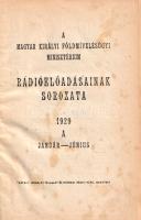 Rádiós gazdasági előadások. Felelős szerkesztő: Czvetkotits Ferenc. II. évfolyam, 1-25. szám. (1929....
