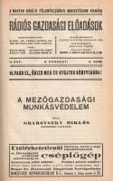 Rádiós gazdasági előadások. Felelős szerkesztő: Czvetkotits Ferenc. II. évfolyam, 1-25. szám. (1929....