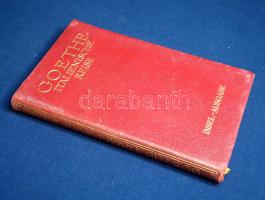 Goethe, [Johann Wolfgang von]: 
Italienische Reise.
[Lipcse] Leipzig, 1913. Insel-Verlag (Druck vo...