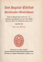 Angelus Silesius [Scheffler, Johannes]: 
Cherubinischer Wandersmann. Nach der Ausgabe letzter Hand ...